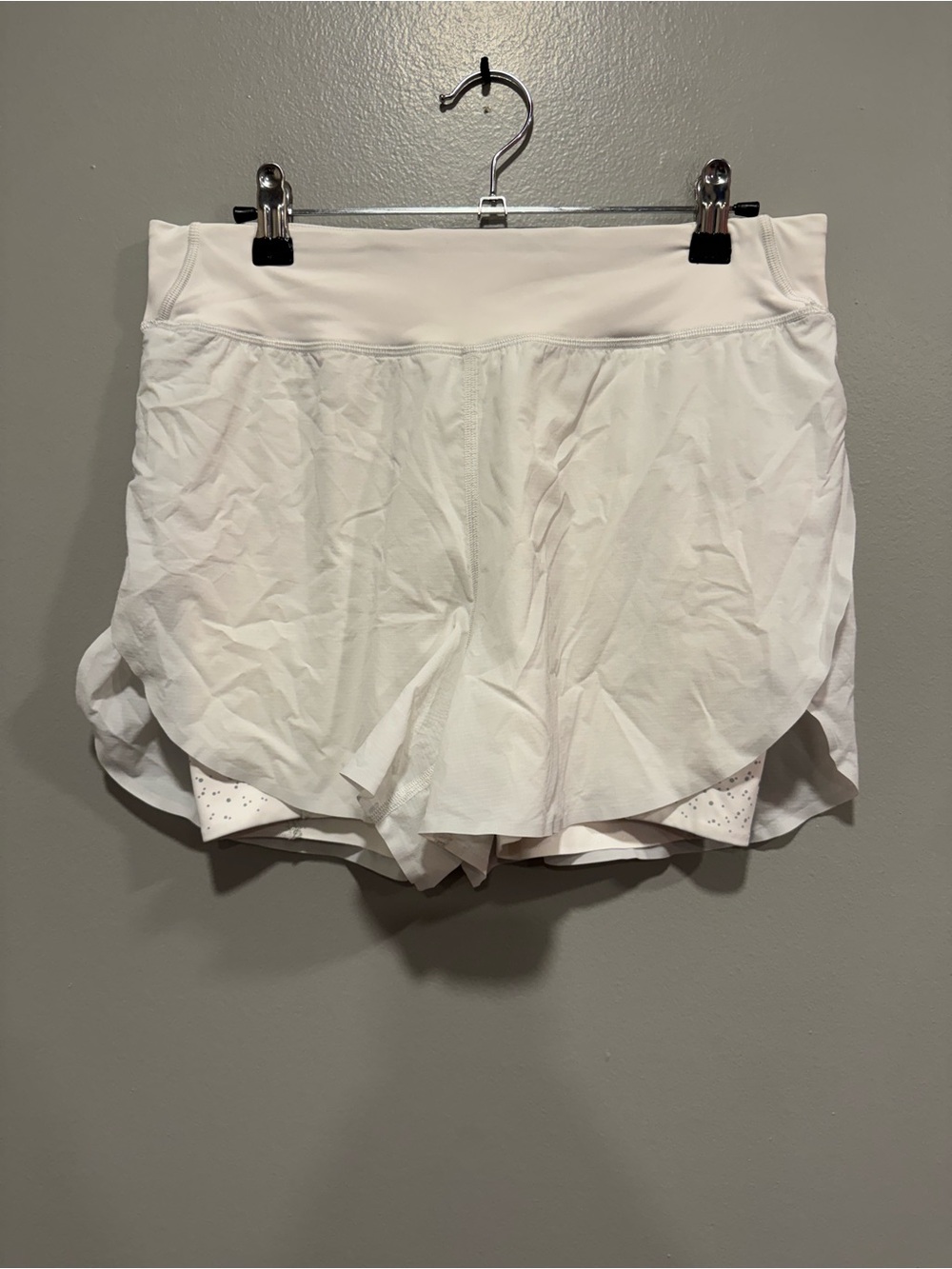 lululemon athletica White Layered Run Shorts